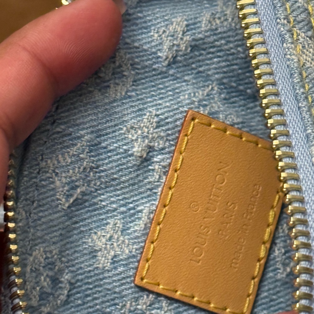 Louis Vuitton Speedy Bandouliere NM Bag Monogram Denim Sky Nano - Picture 11 of 11